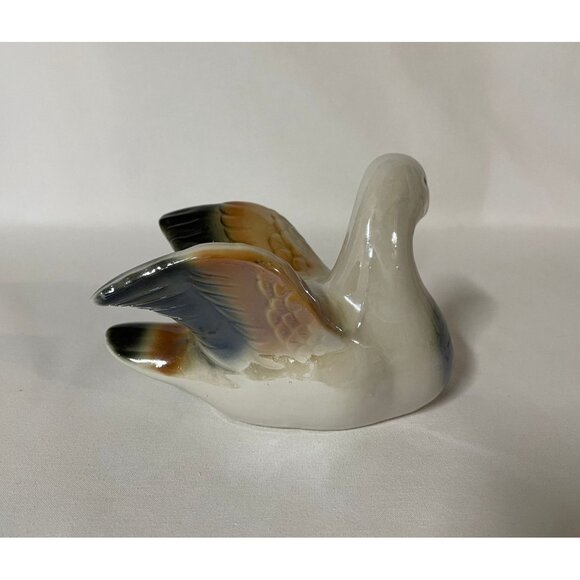 Vintage Duck Figurine Lodge Cabin Man Cave Decor Brazil Ceramic 1970s Retro - Picture 3 of 7